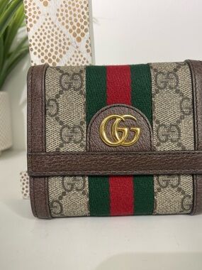 Gucci GG Supreme Ophidia Compact Wallet